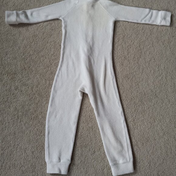 Organic cotton sherpa sleeper for toddlers, size 4T-5T. Made in USA! - Picture 7 of 12